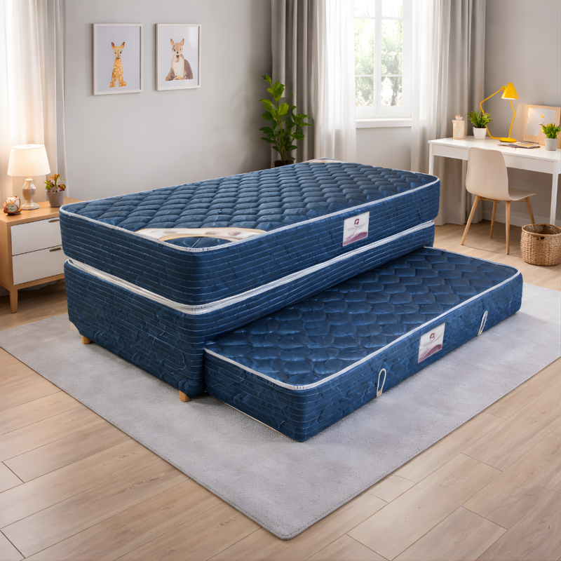 Sommier Duo Sueño Dorado Marinera 90x190 Resortes 100Kg