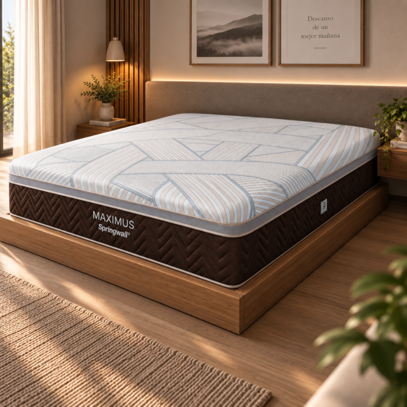 Colchón Springwall Maximus 140x190 Resortes Pocket