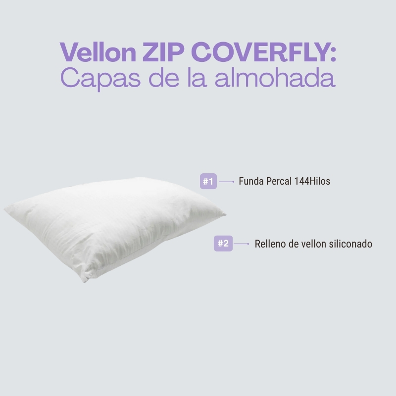 Almohada ZIP Coverfly 70x50