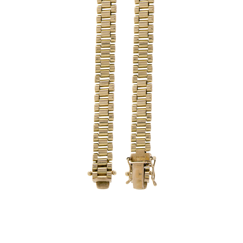 PULSERA TIPO ROLEX- 18 KTS.