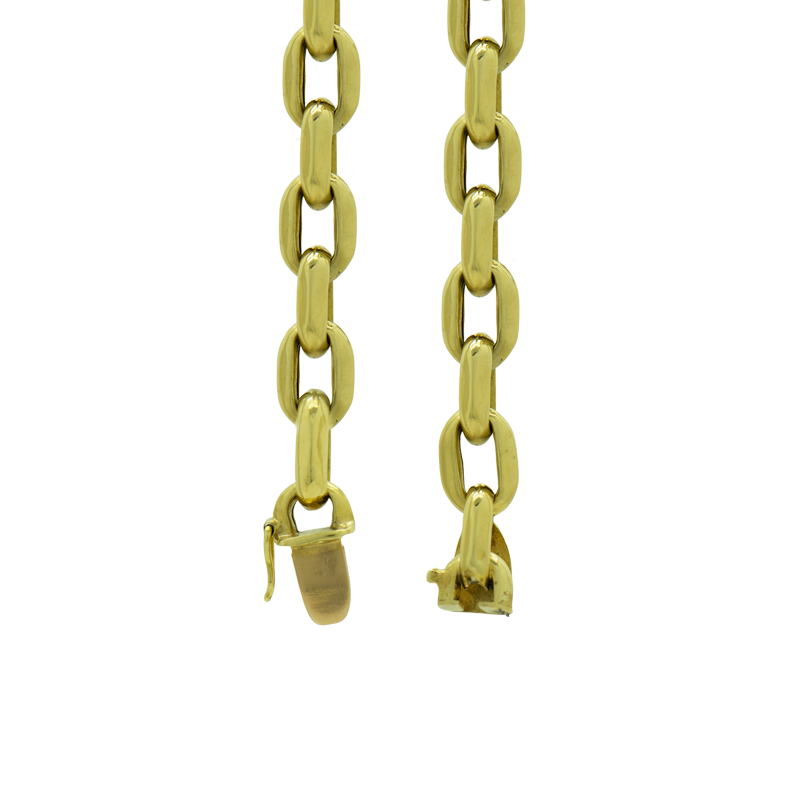 PULSERA FORCET ANCHA- 18 KTS.