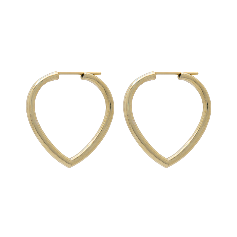 ARO TIPO CORAZON COLGANTE - 18 KTS.