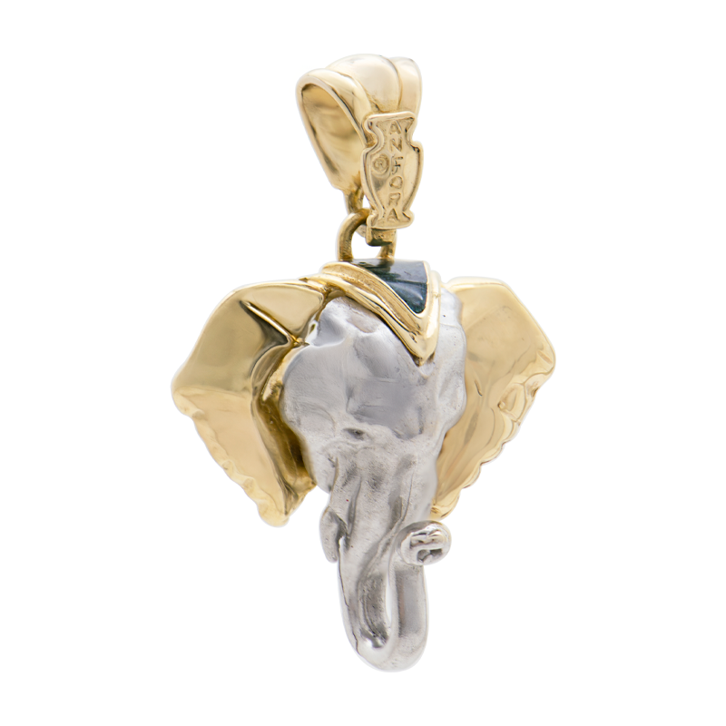 DIJE ELEFANTE COMBINADO- 18 KTS.