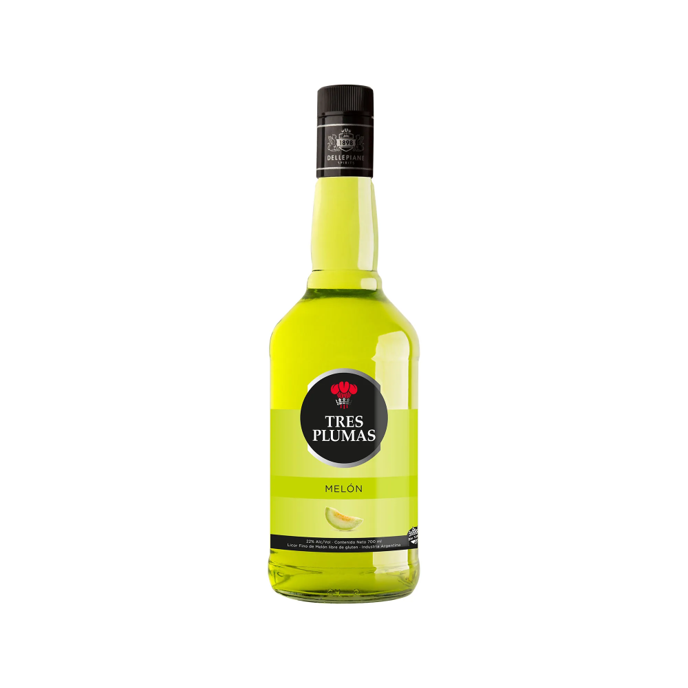 Tres Plumas Licor de Melón - 700 ml
