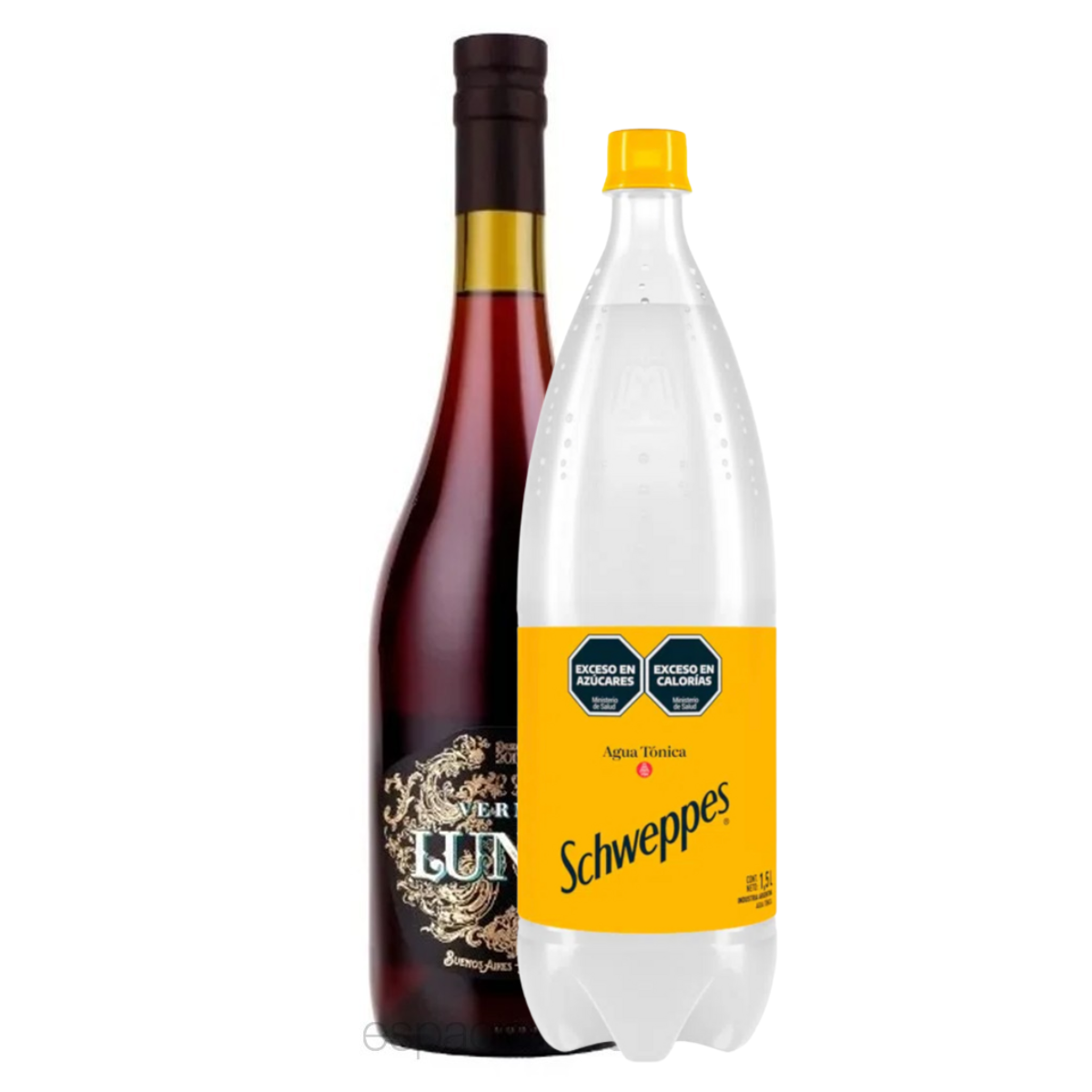 Combo Lunfa Rosso Vermú + Schweppes Tónica