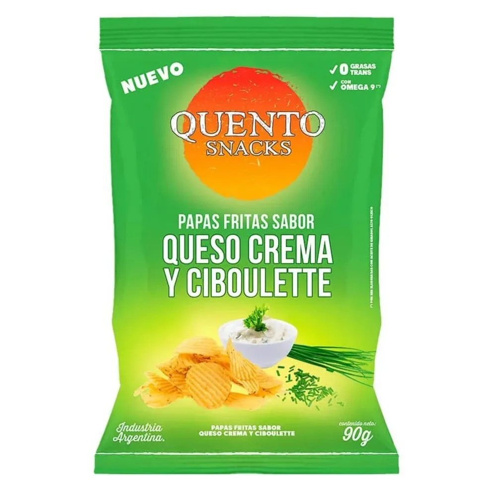 Papas Fritas Quento Crema Cibullete 90gr