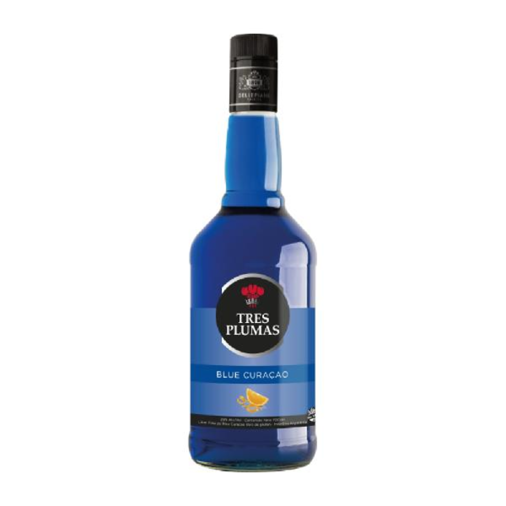 Tres Plumas Licor Blue Curacao - 700 ml