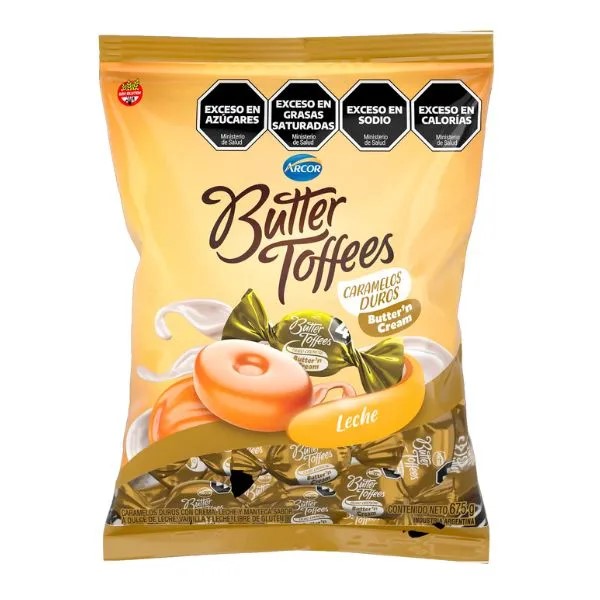 Caramelos Duros Butter Toffees Leche 825gr