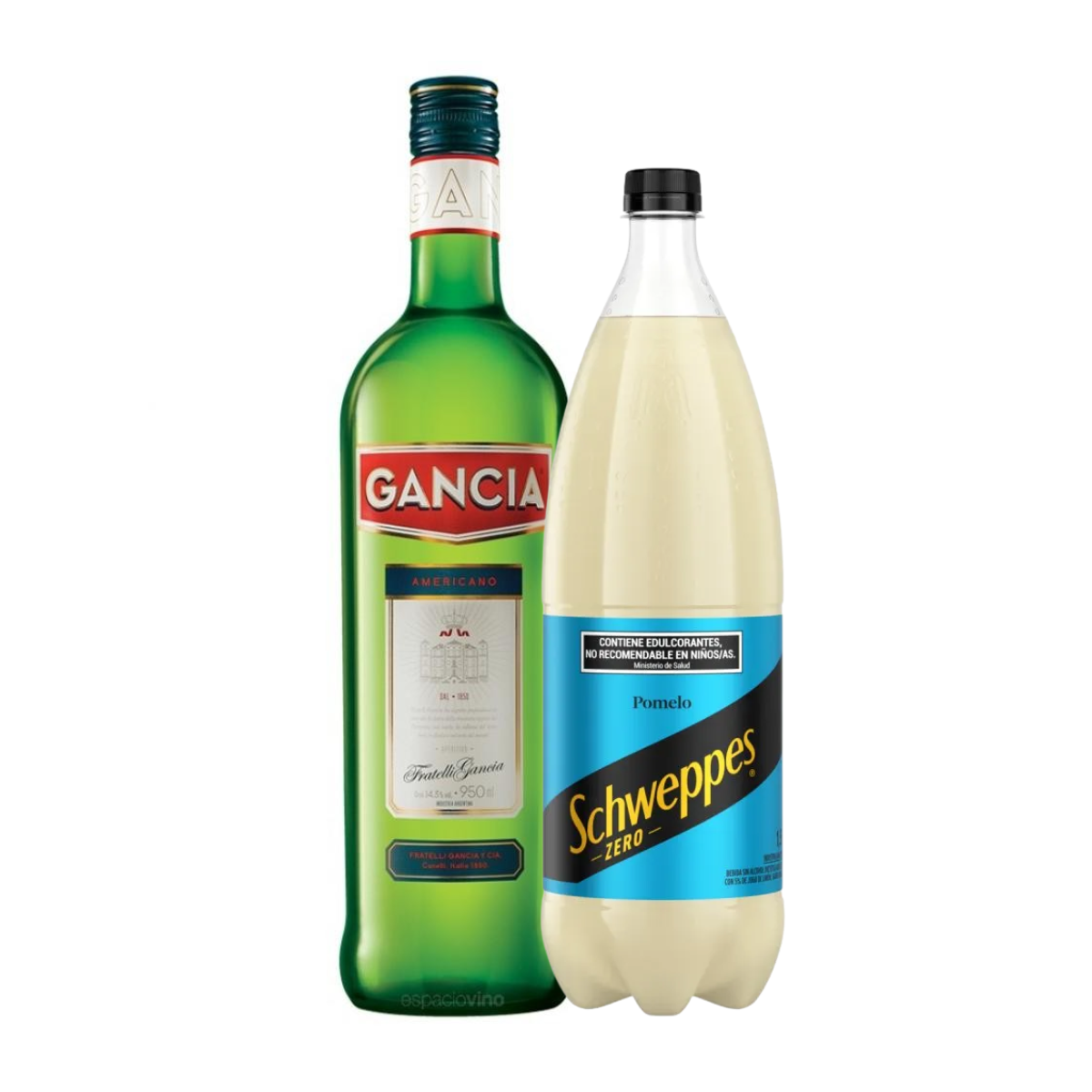 Combo Gancia + Schweppes Pomelo Sin Azúcar