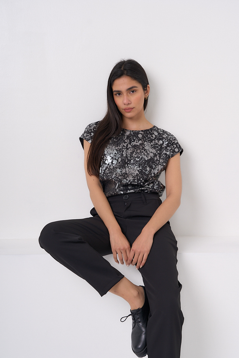 Pantalón Colette.Sastrero c/botón y cierre corte recto Art.2561