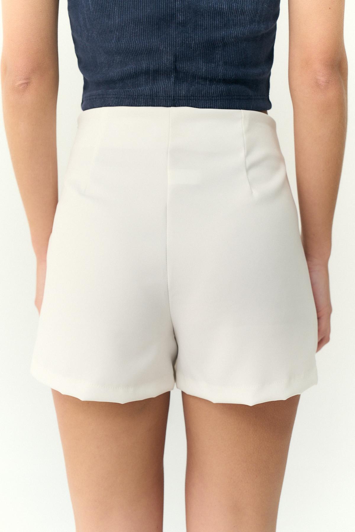 Short pollera Saphira.sastrero c/tajo y cierre Art.2928