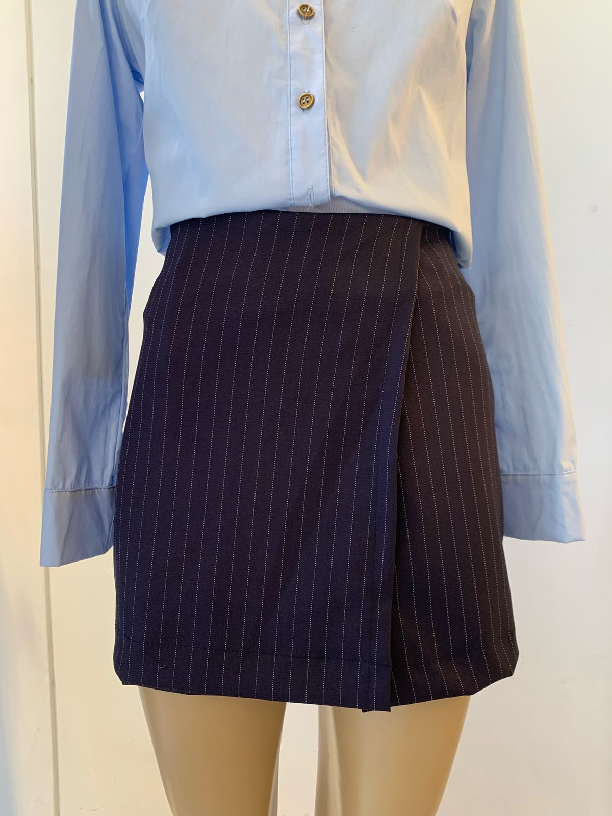 Short pollera Vela.Sastrero rayado Art.2942