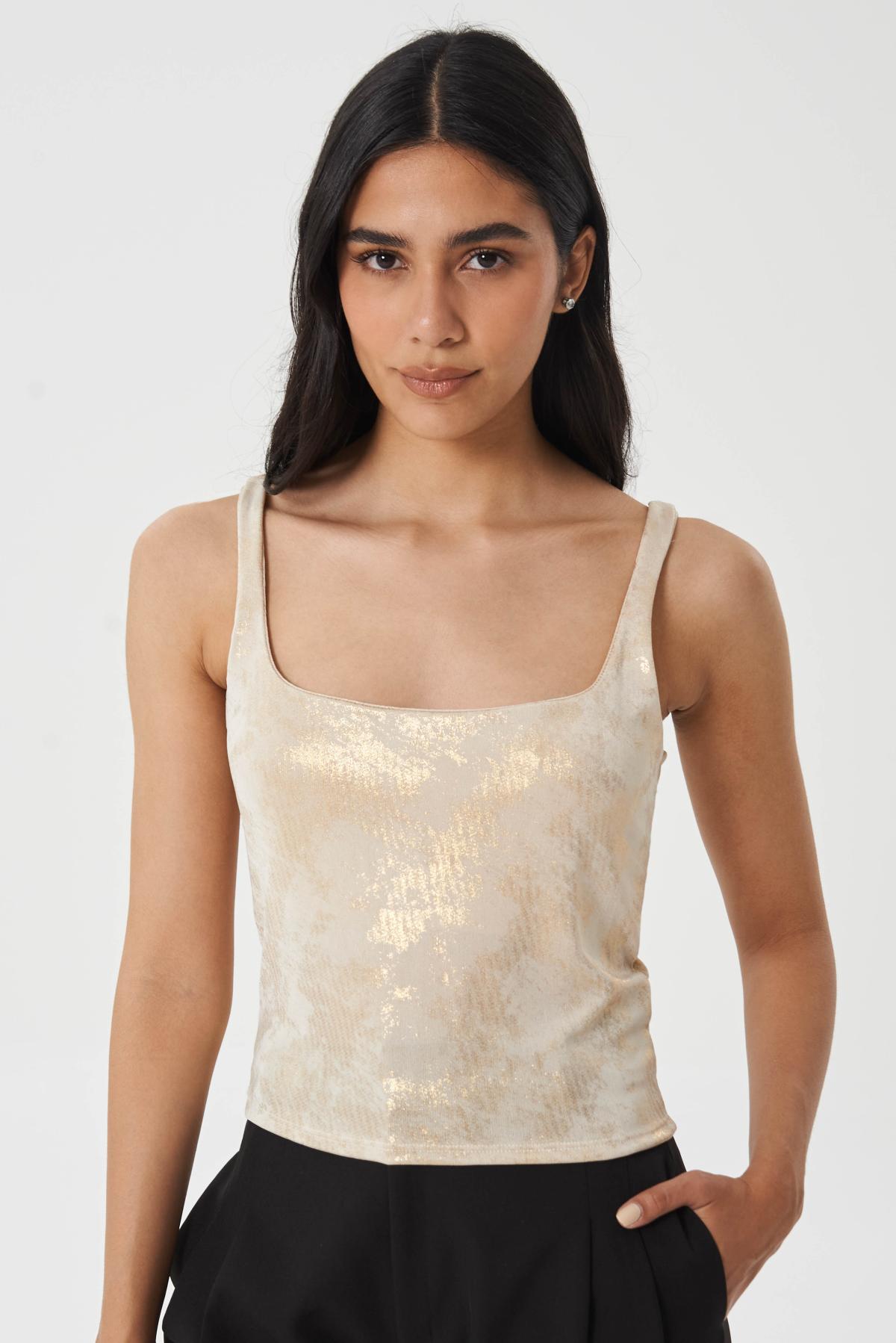 Top Zinia.Punto Lurex Basico de Tirantes art.30108