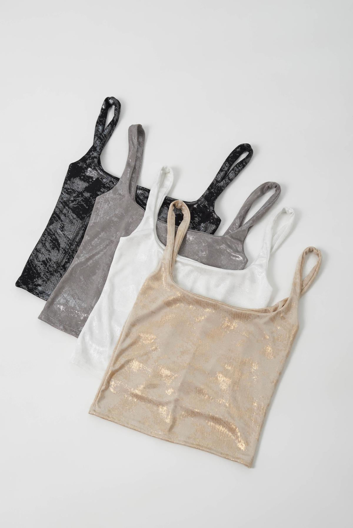 Top Zinia.Punto Lurex Basico de Tirantes art.30108