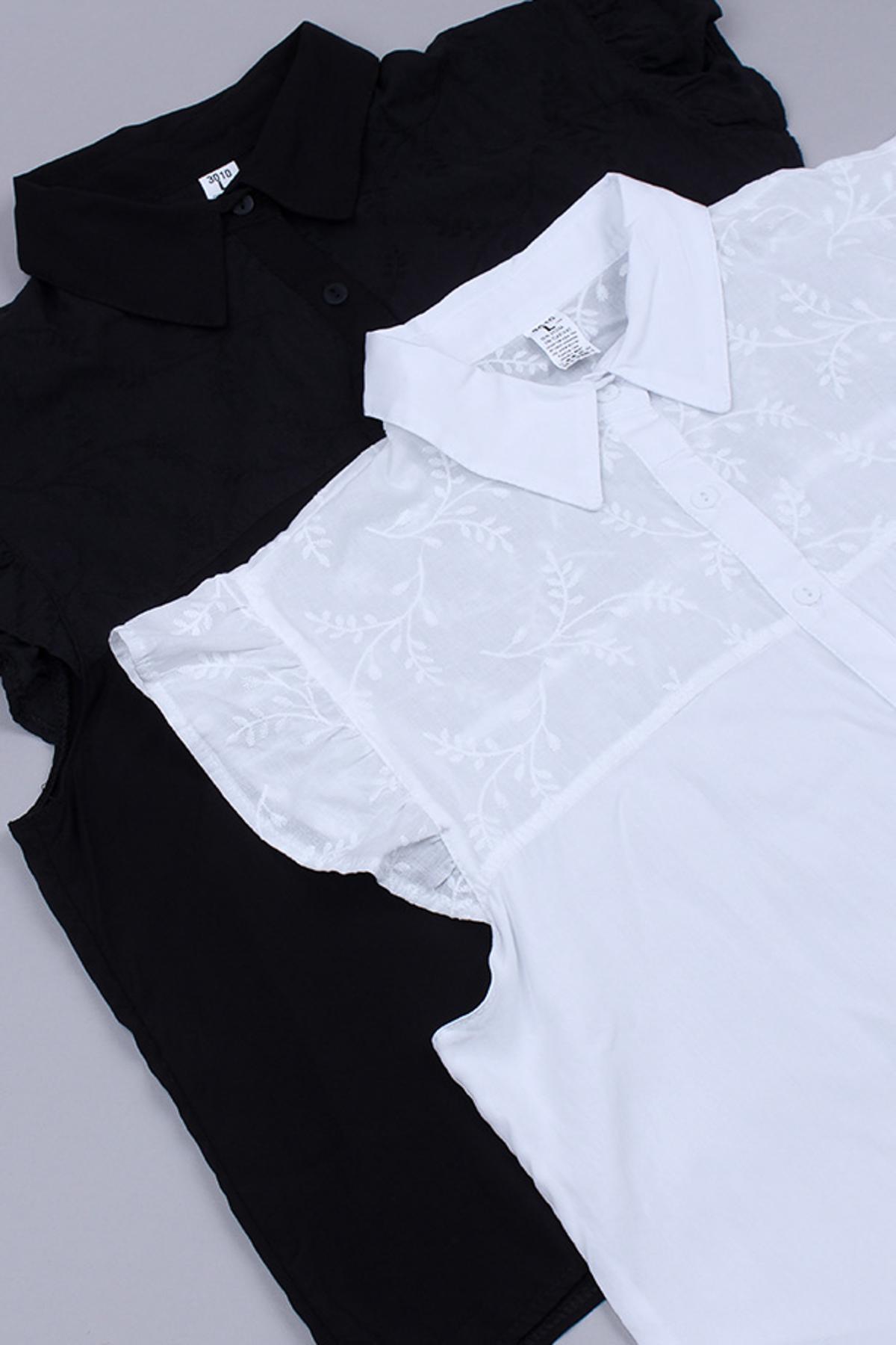 Camisa Clara.Poplin y Broderie Art.3010