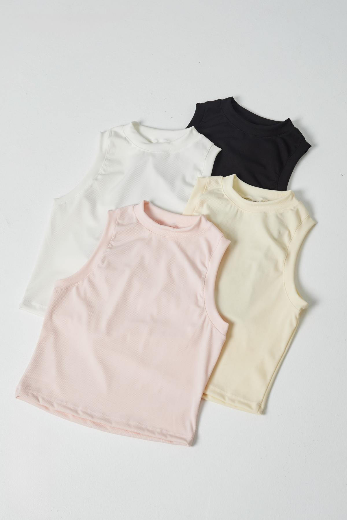 Musculosa Zoe.Micro morley c/puño en manga y cuello Art.3064