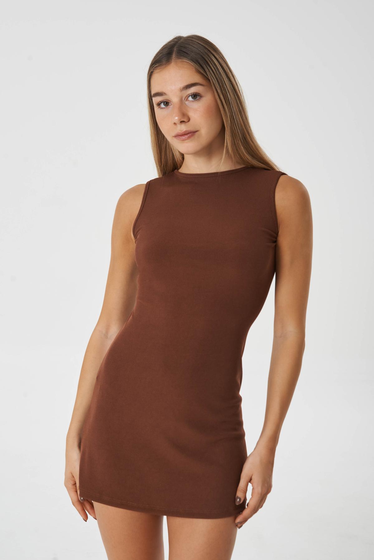 Vestido Lumielle.Micro morley con cordón art.30130