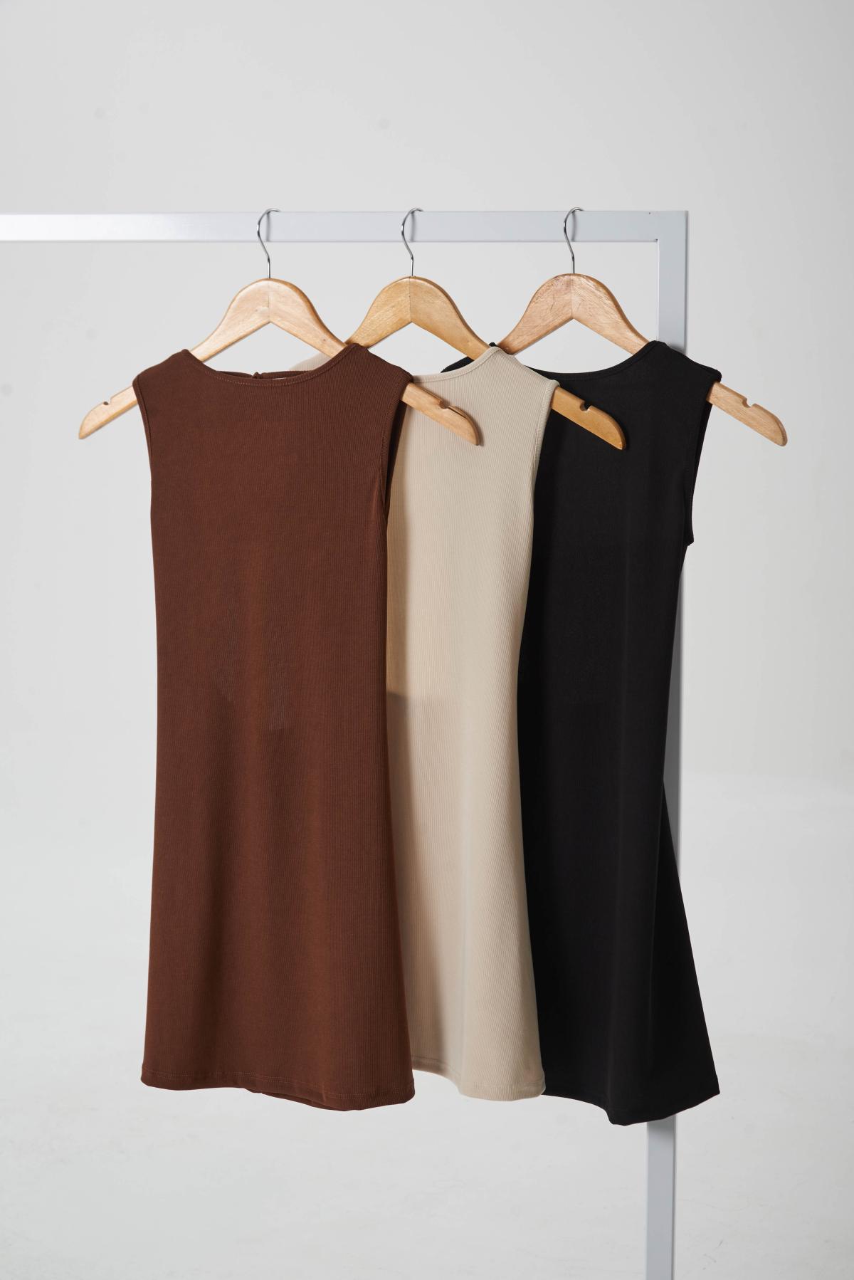 Vestido Lumielle.Micro morley con cordón art.30130