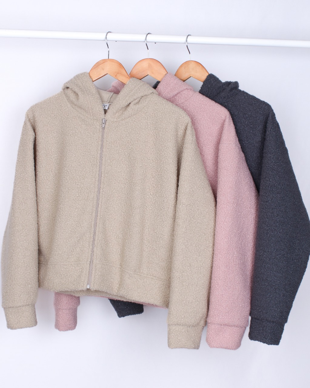Campera Perla.Paño c/capucha y cierre Art.2945 Blucle