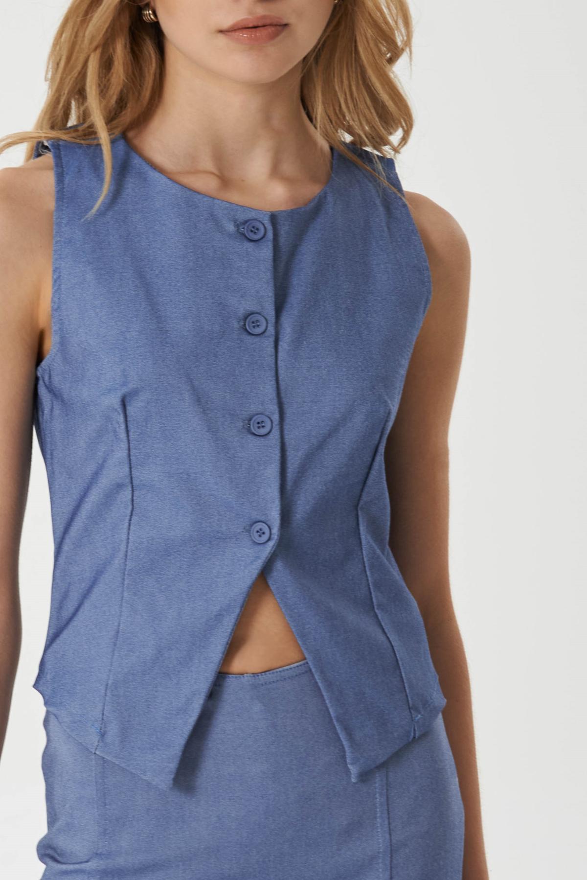 Chaleco Juniper.Bengalina c/botones Art.3073