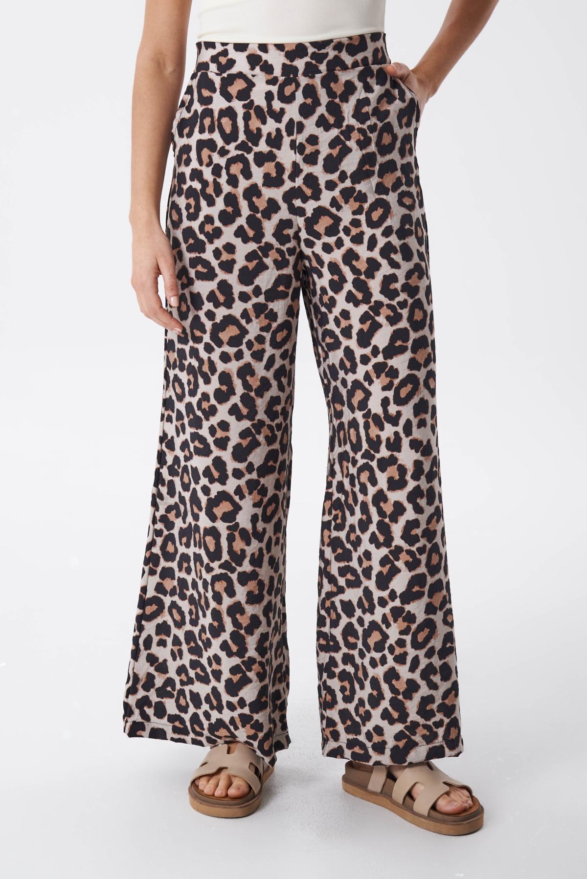 Palazo Sabrina.Emilia estampada animal print c/bolsillo Art.3062