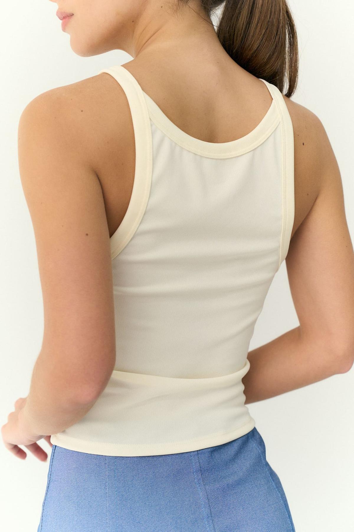 Musculosa Orielle.Micro morley basica cuello redondo Art.3098