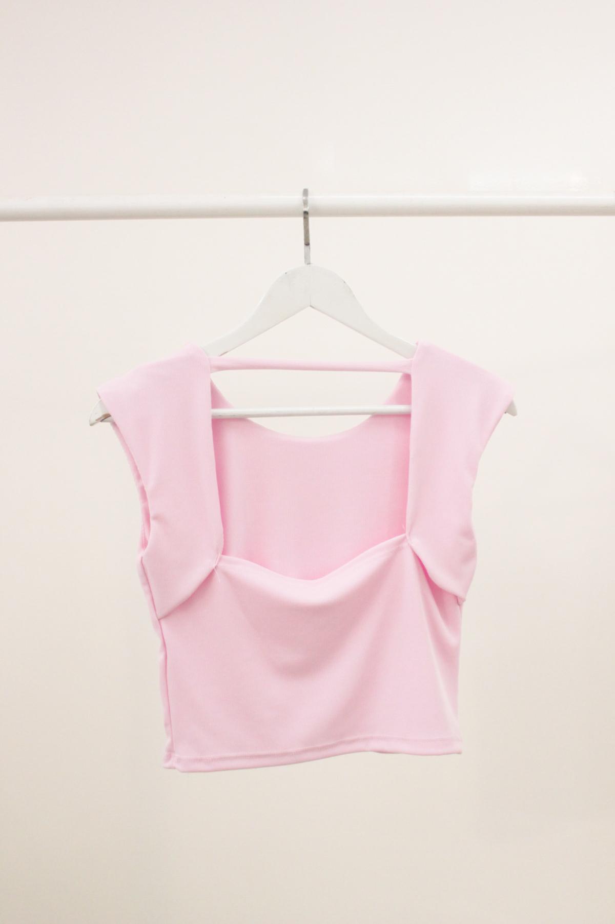 Remera Vianelle. Micro morley sin manga y espalda escotada art.30119