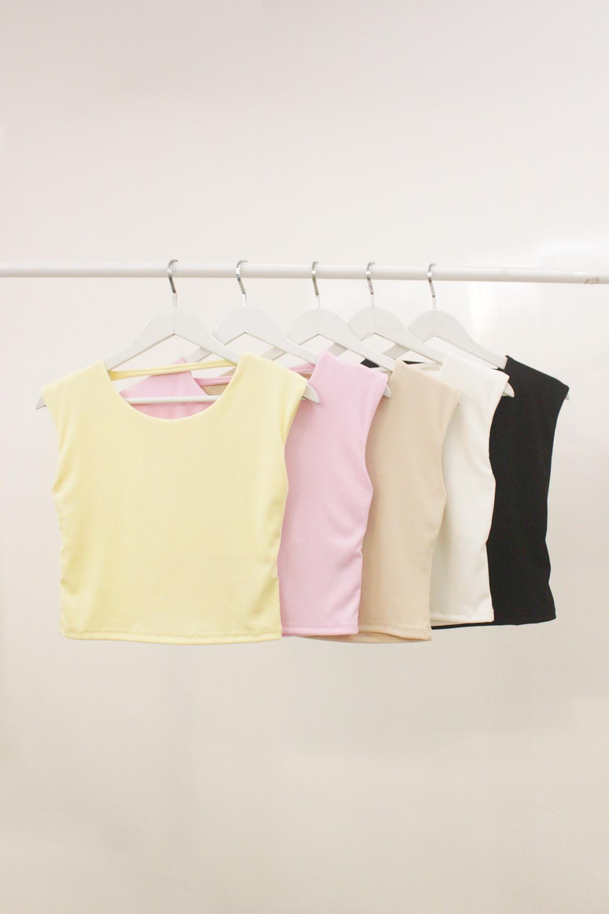 Remera Vianelle. Micro morley sin manga y espalda escotada art.30119