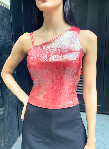 Musculosa Caanto.Mónaco Silky Lurex C/Bretel Art.2895