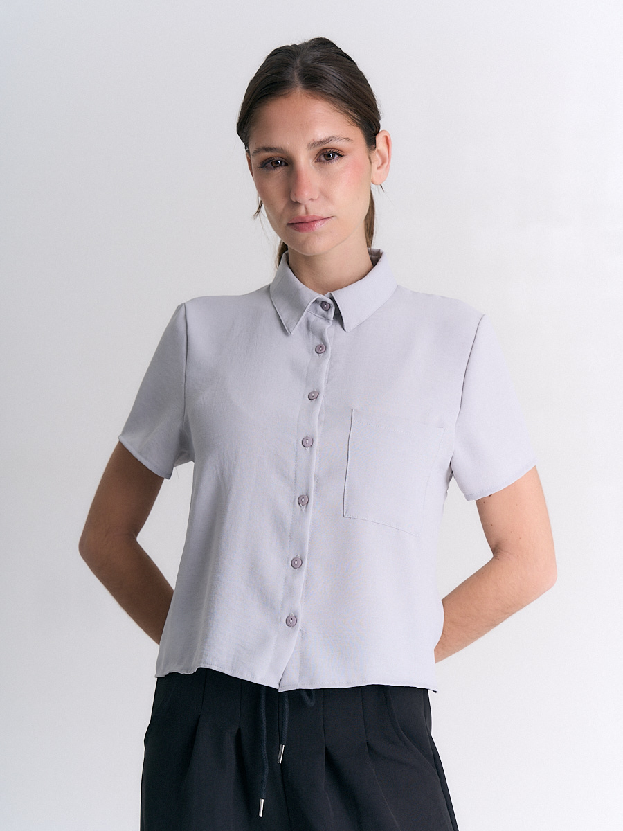 Camisa Floure.Cey liso manga corta c/ bolsillo Art.3016