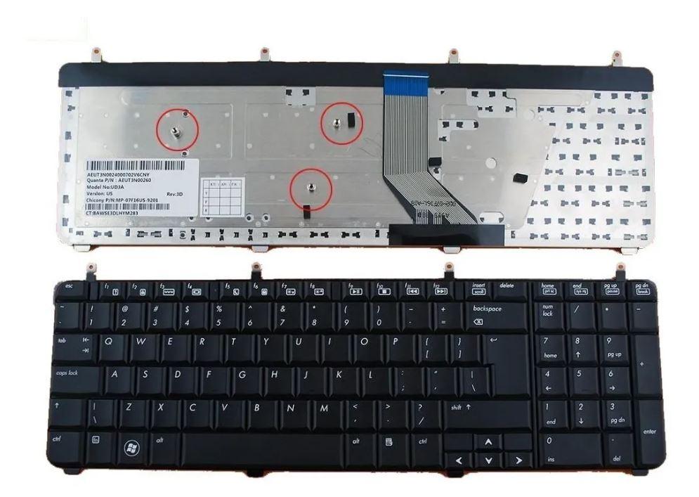 Teclado Hp Dv7-2000 Dv7-3000 Negro Español