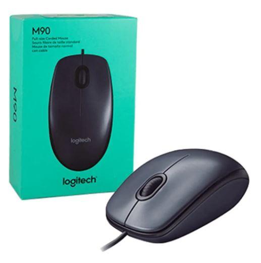 Mouse Logitech Usb M90 Negro 1000 Dpi Dark Midnight Gray