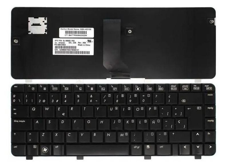 Teclado Notebook Hp Pavilion Dv3-2000 Español Negro