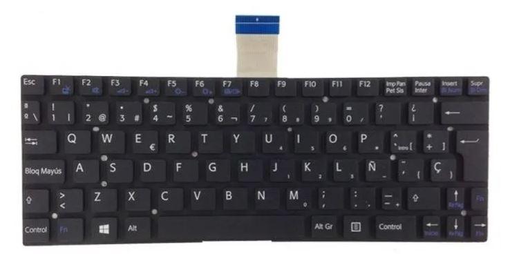 Teclado Sony Vaio Svt11 Svt 11 Negro Español Sin Marco