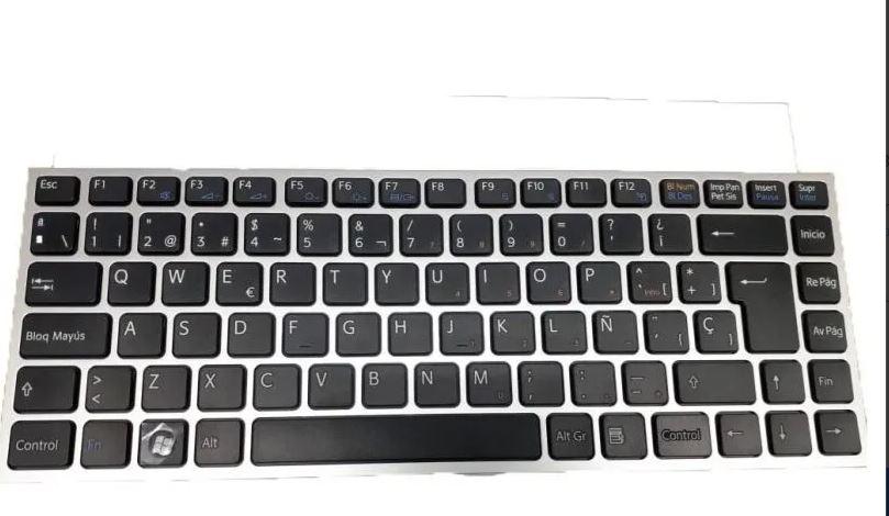 Teclado Sony 9j.n0u82.k0s Sony Y115 Sony Y118 Ingles Plateado