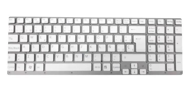 Teclado Sony Vaio Vpc-sa Sd Sb Sc Pcg-41216l Español Plateado
