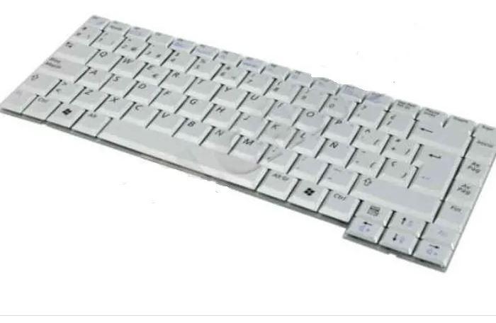 Teclado Para Notebook Samsung M50 M55 Plateado Español