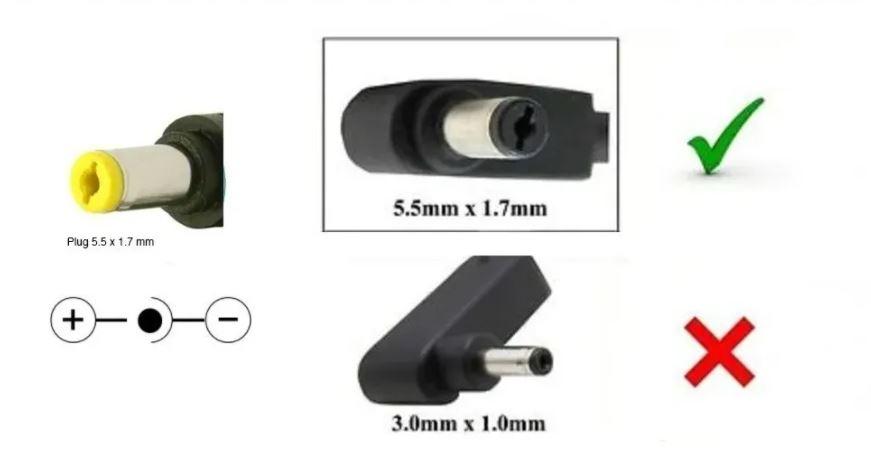 Cargador Dell Netbook 19v 1.58a 30w Pin Amarillo Nuevo