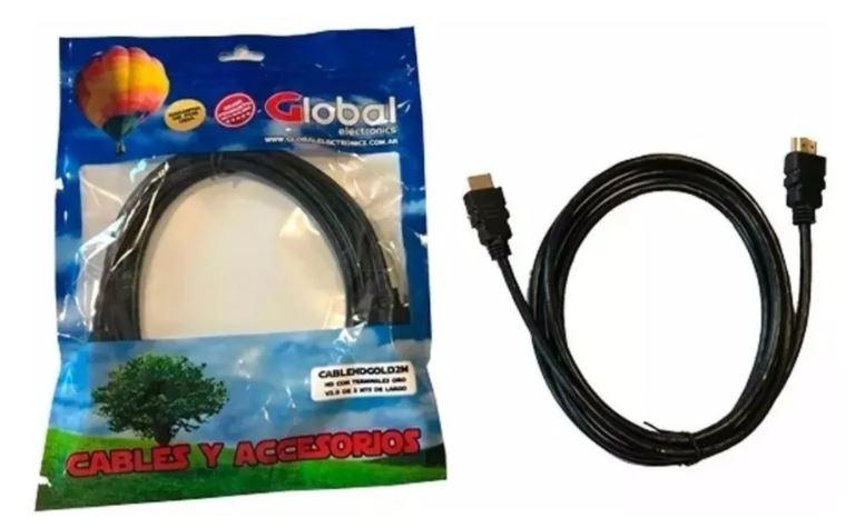 Cable Hdmi 2mts 3d Full Hd 1080p Dvd Blu-ray Ps3 Ps4