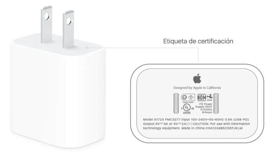 Cargador Apple iPhone 12  Max Pro Carga Rápida 20w Usb-c