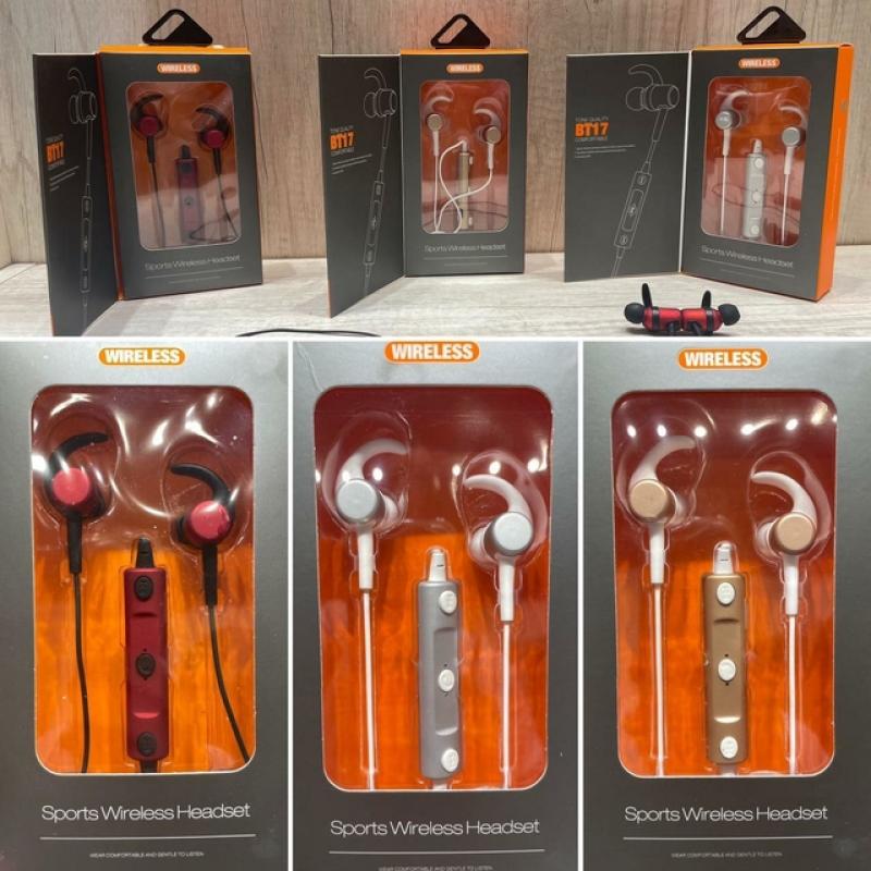Auricular Bluetooth Wireless Bt17 Deportivos Manos Libres