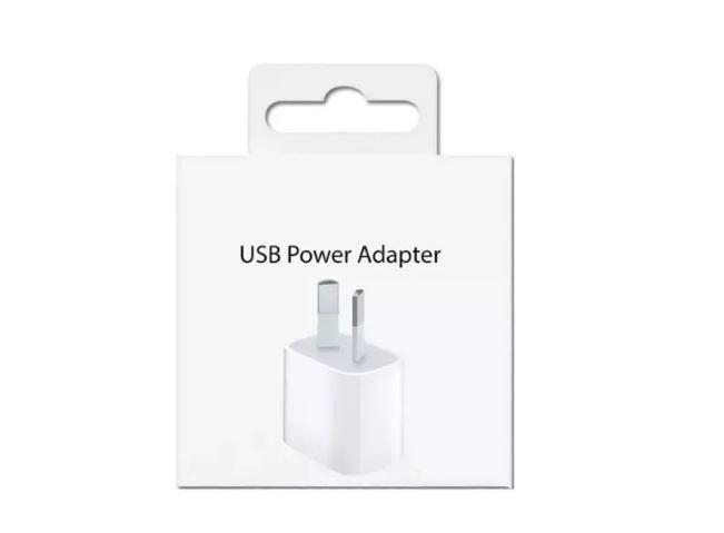 Cargador Apple 5w Usb Para iPhone 5 6 7 8 Plus 10 X (No incluye Cable)