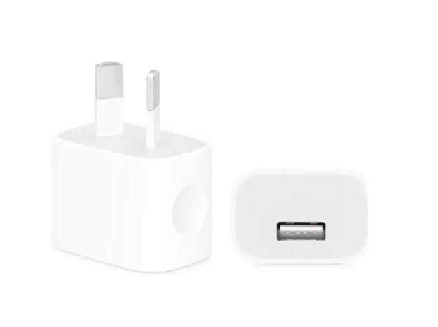 Cargador Apple 5w Usb Para iPhone 5 6 7 8 Plus 10 X (No incluye Cable)