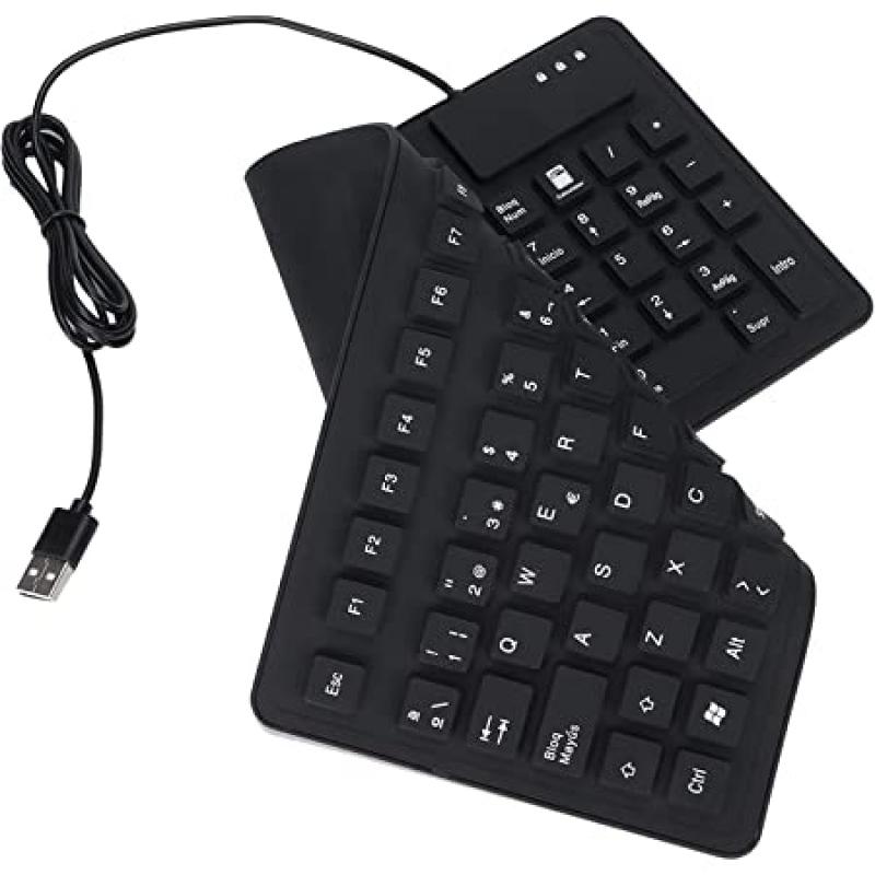 Teclado Goma Flexible Siliconado Impermeable Usb Numerico
