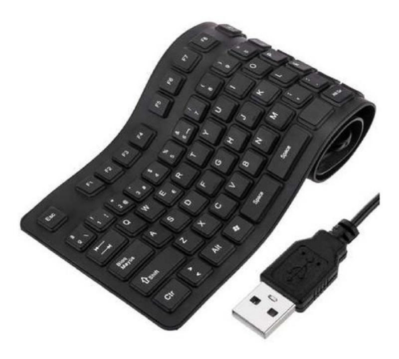 Teclado Goma Flexible Siliconado Impermeable Usb Numerico
