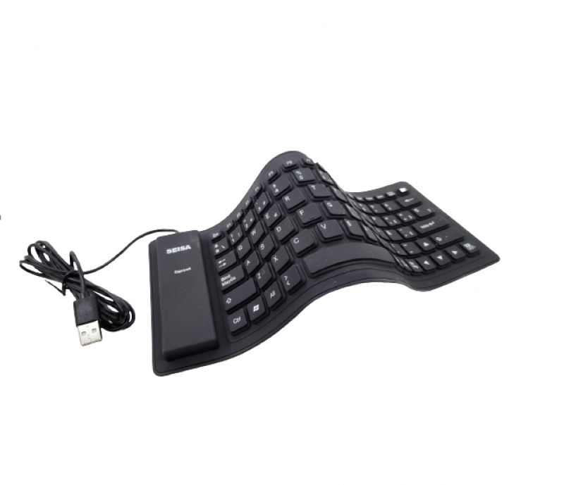 Teclado Goma Flexible Siliconado Impermeable Usb Numerico