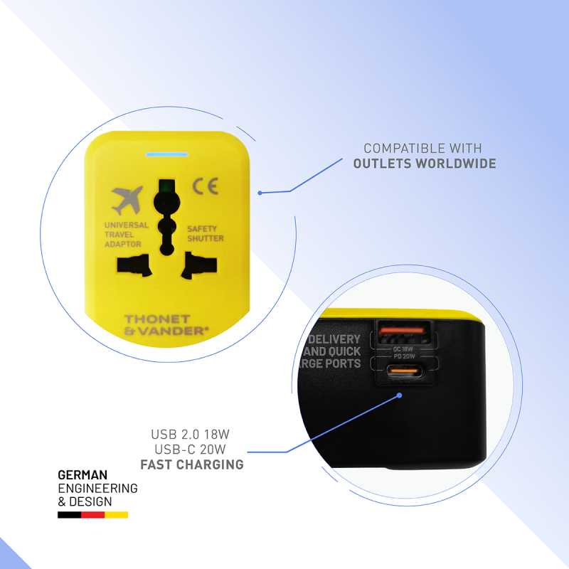 Adaptador universal carga rápida