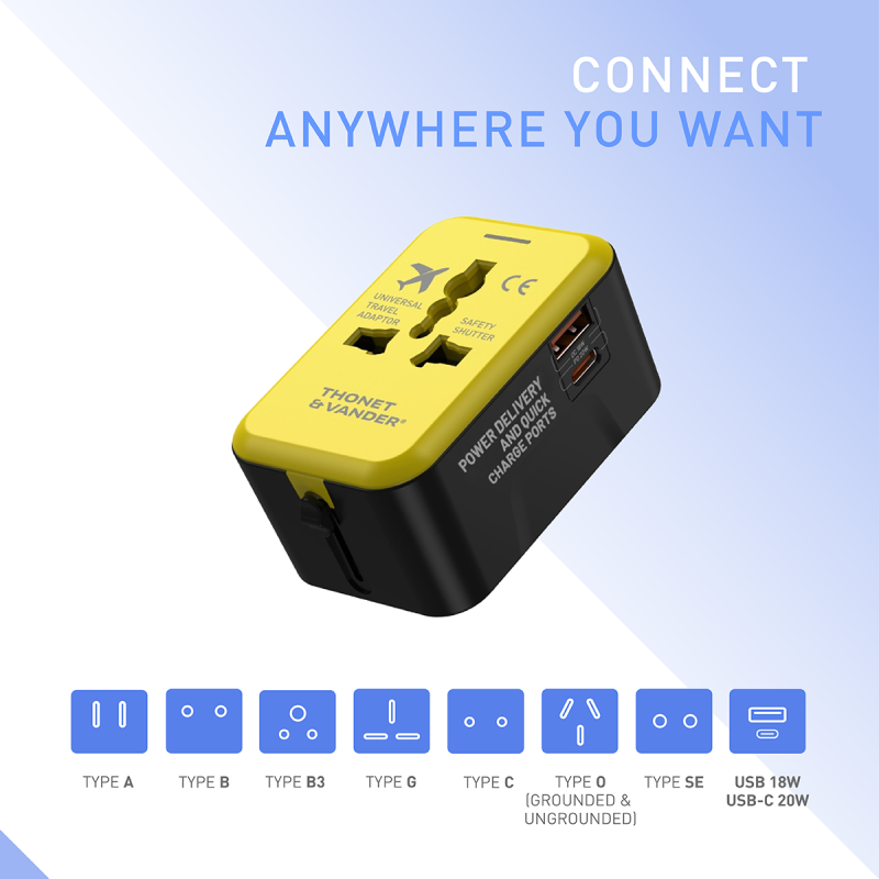 Adaptador universal carga rápida