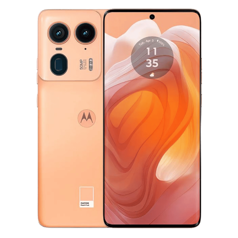Motorola Moto Edge 50 Ultra 5G color durazno descuento en efectivo