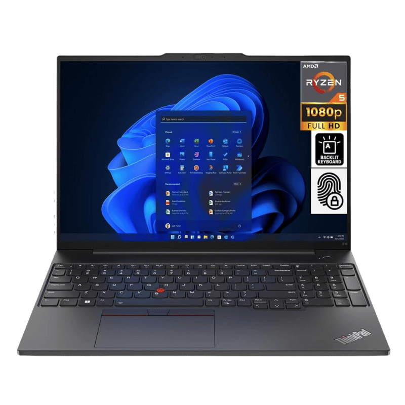Notebook Lenovo ThinkPad E16 Gen 2, AMD Ryzen 7 7735HS, 16GB RAM, 512GB SSD, Free DOS